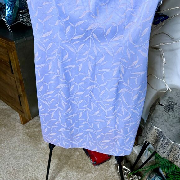 ELINA CREATEUR Women’s DRESS Lilac Two Tone Iridescent Stretch Fabric SIZE 7 - Picture 4 of 11